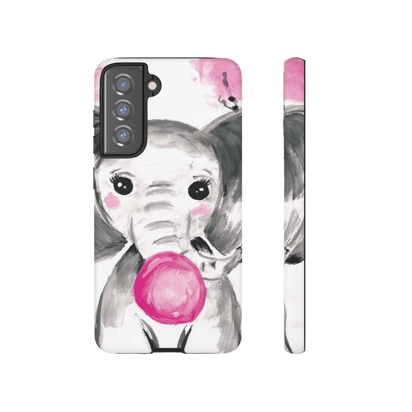 Little Elephant with punk bubblegum without AI - Tough Cases