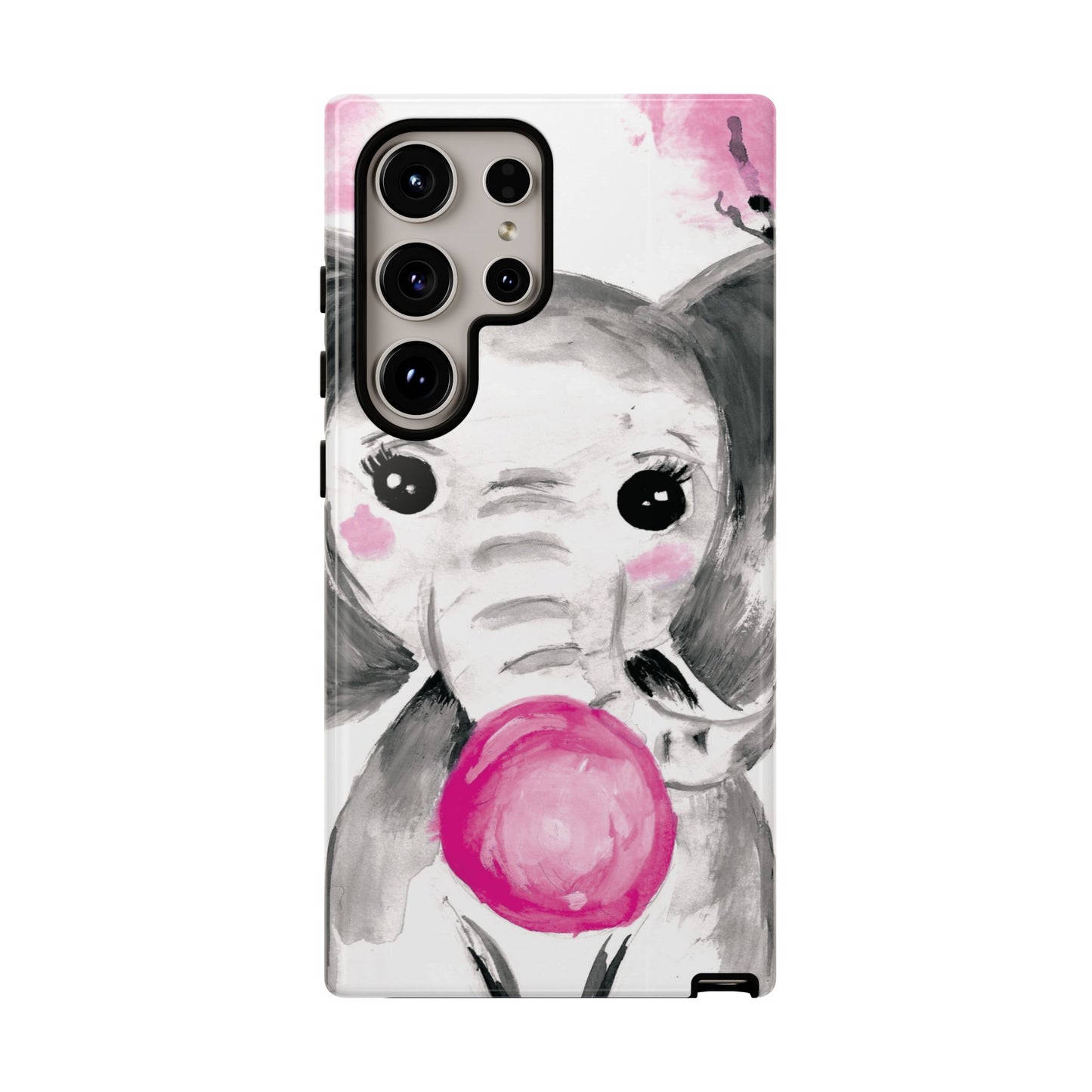 Little Elephant with punk bubblegum without AI - Tough Cases