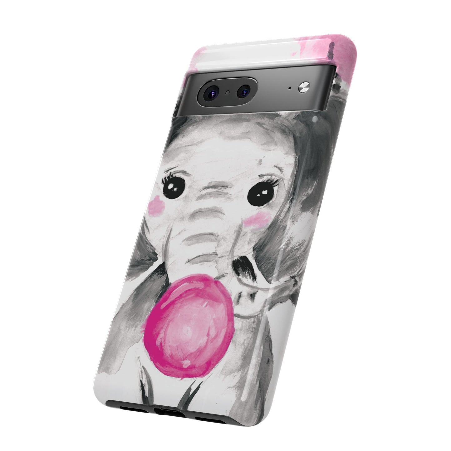 Little Elephant with punk bubblegum without AI - Tough Cases