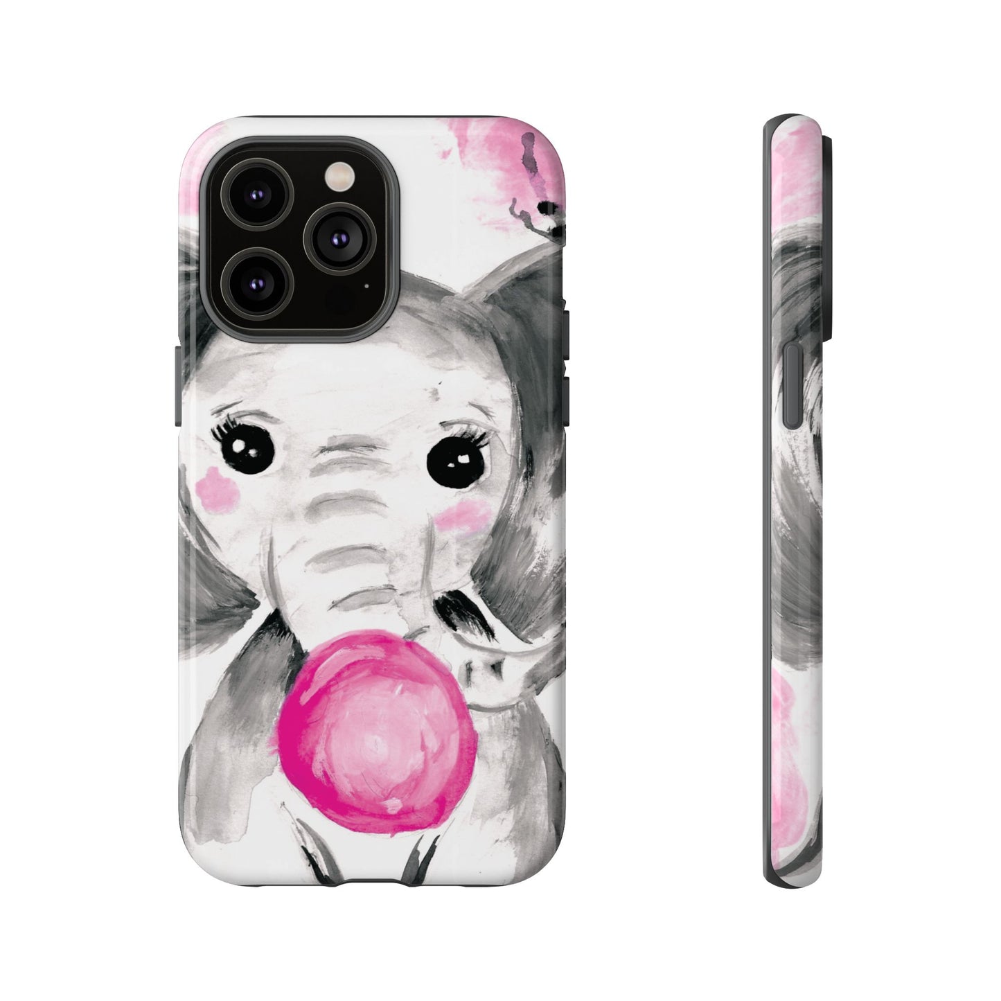 Little Elephant with punk bubblegum without AI - Tough Cases