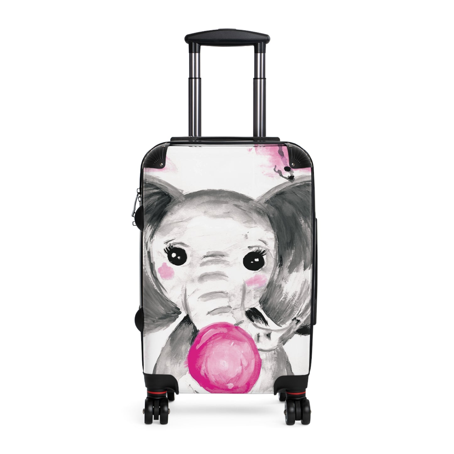 Little Elephant with pink bubblegum without AI - Suitcases