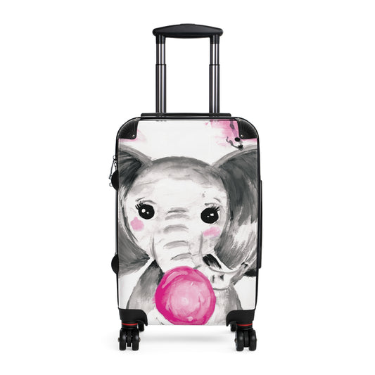 Little Elephant with pink bubblegum without AI - Suitcases