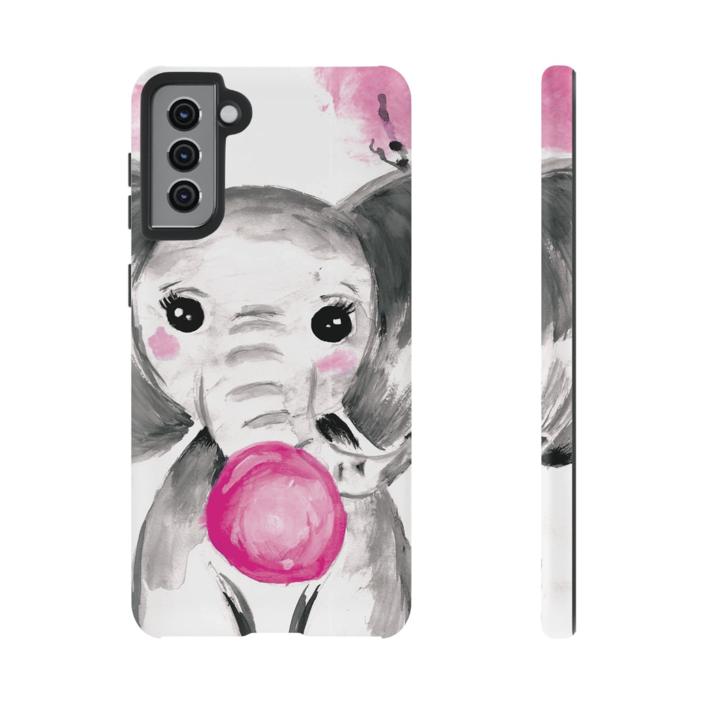 Little Elephant with punk bubblegum without AI - Tough Cases