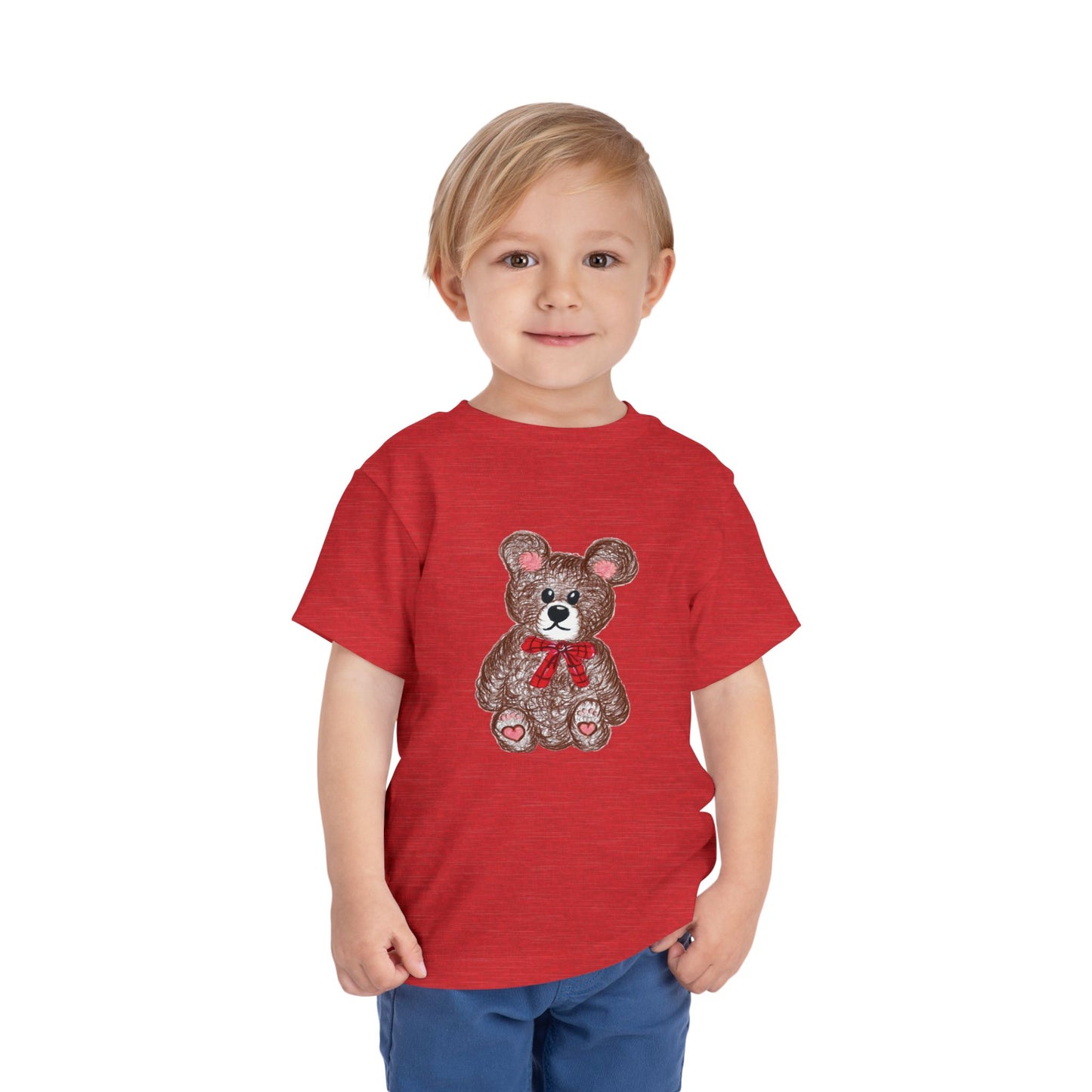 Teddy without AI - Toddler Short Sleeve Tee