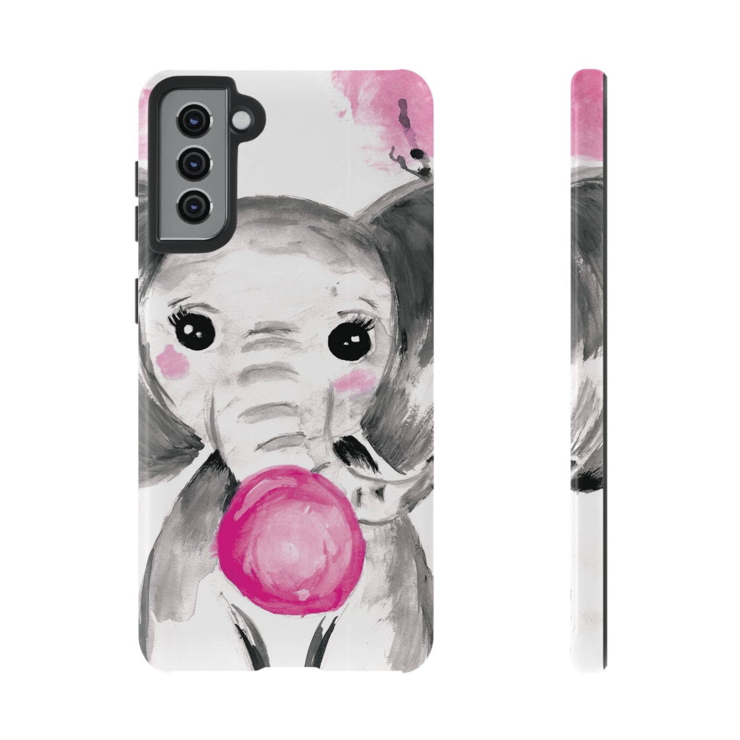 Little Elephant with punk bubblegum without AI - Tough Cases