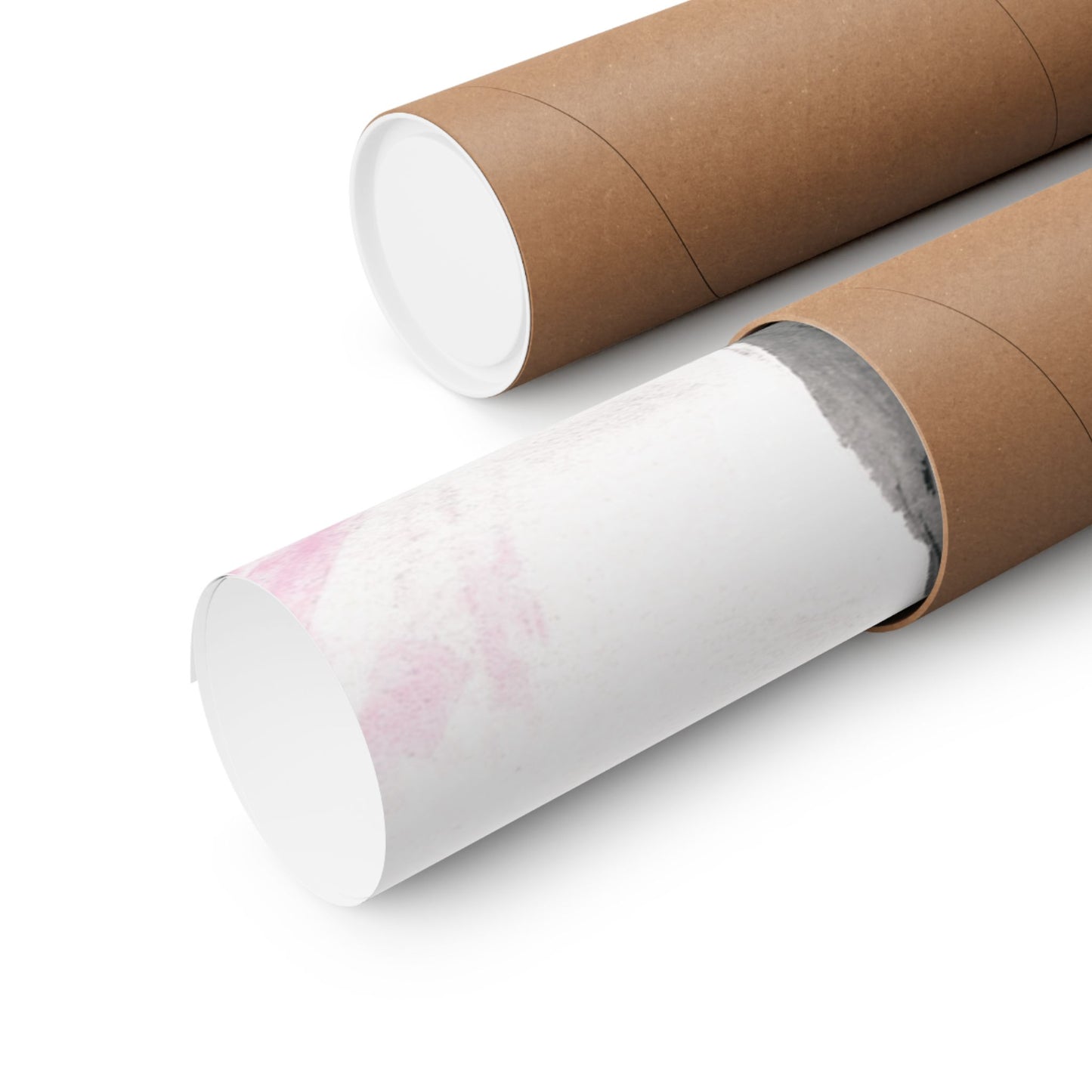 Little Elephant with pink bubblegum without AI - Matte Vertical Posters