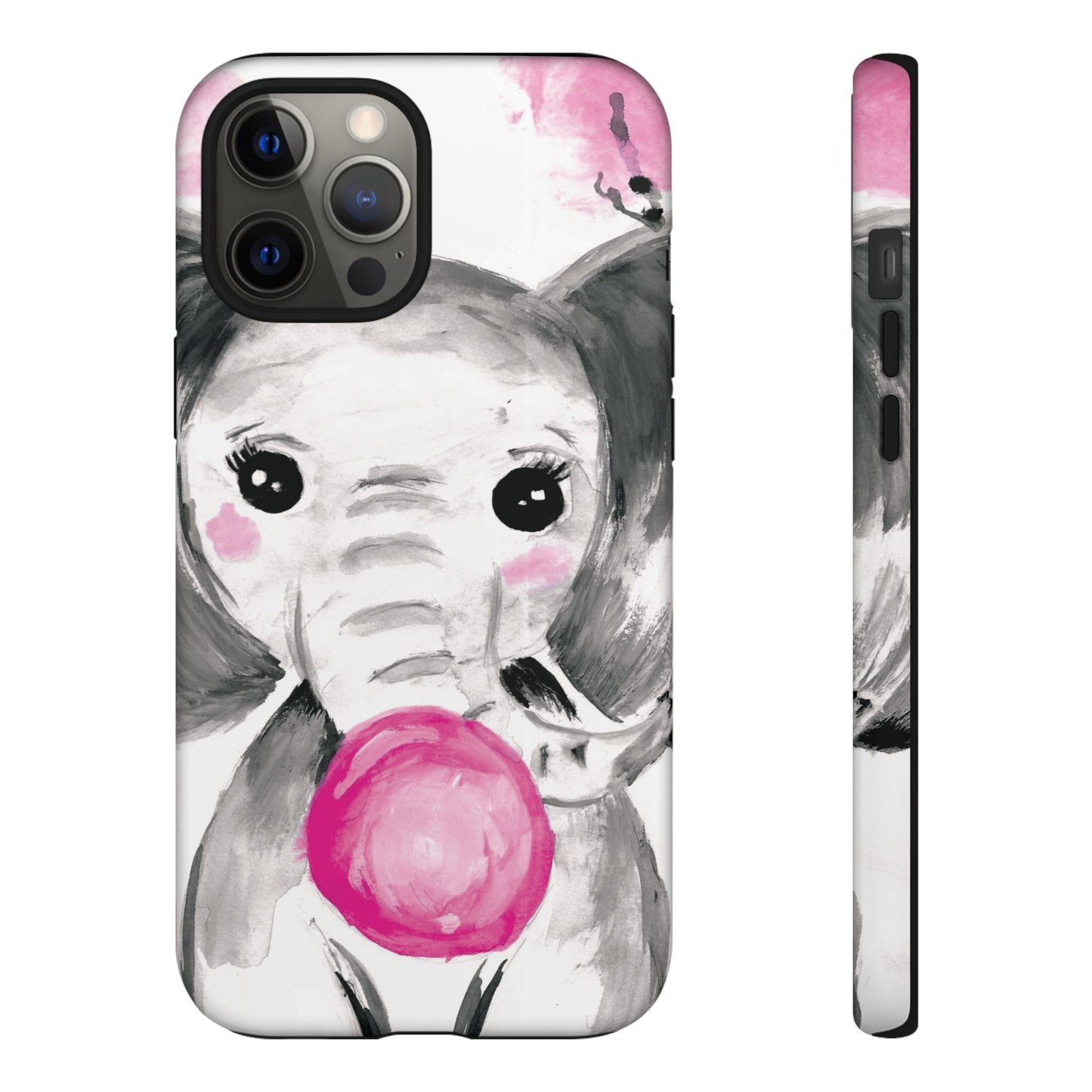 Little Elephant with punk bubblegum without AI - Tough Cases