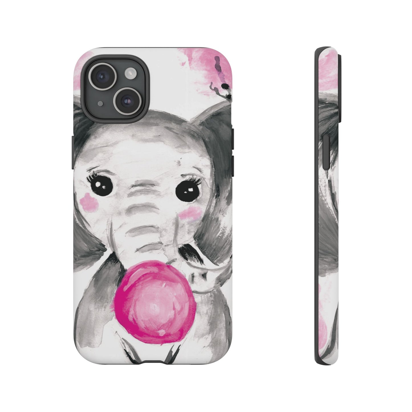 Little Elephant with punk bubblegum without AI - Tough Cases