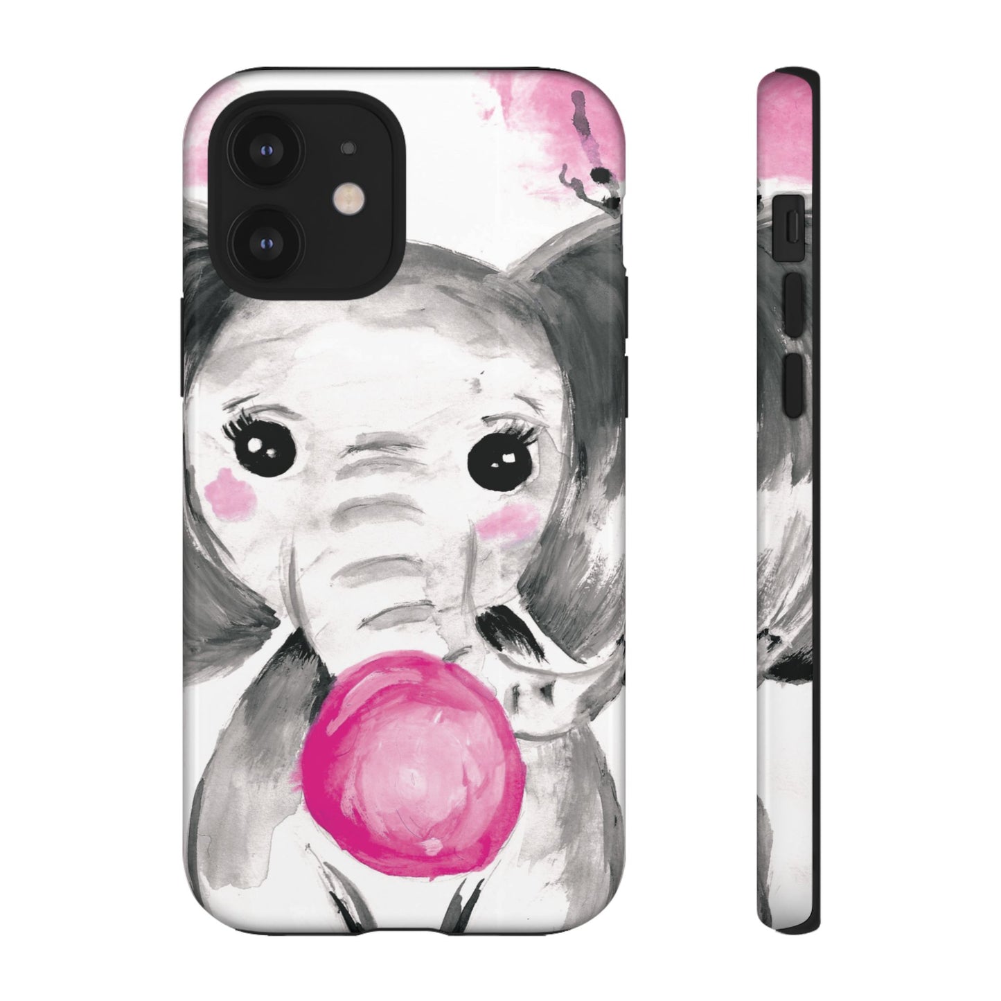 Little Elephant with punk bubblegum without AI - Tough Cases