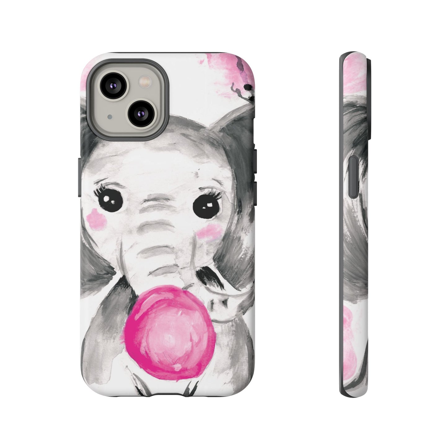 Little Elephant with punk bubblegum without AI - Tough Cases