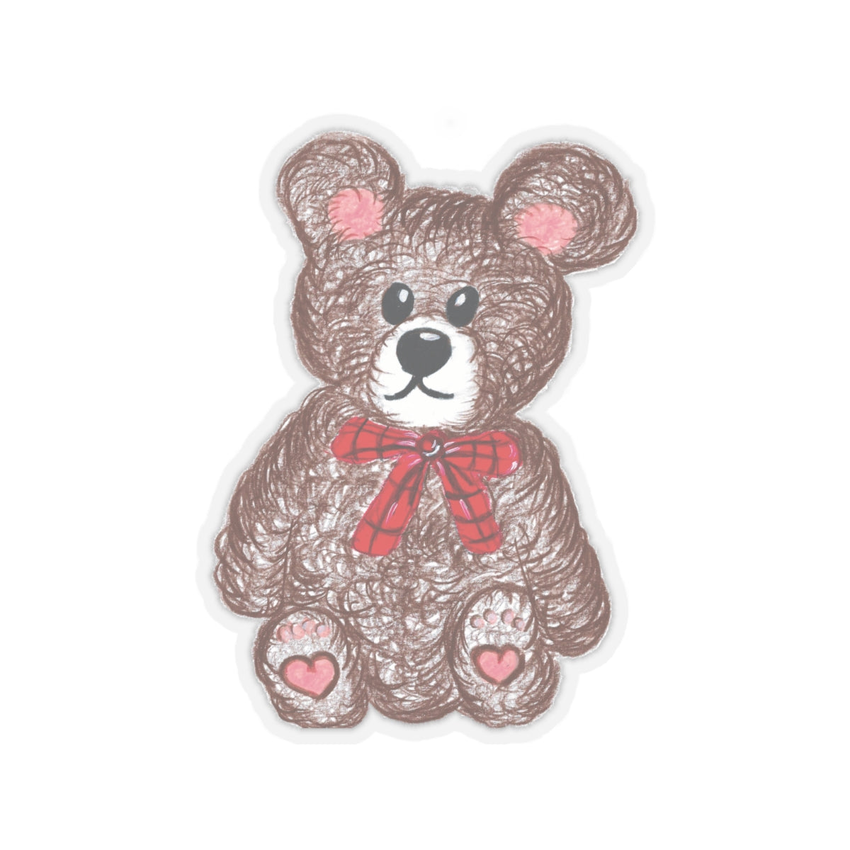 Teddy without AI - Kiss-Cut Stickers