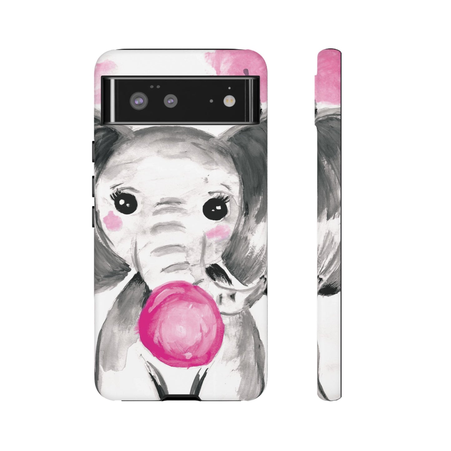 Little Elephant with punk bubblegum without AI - Tough Cases