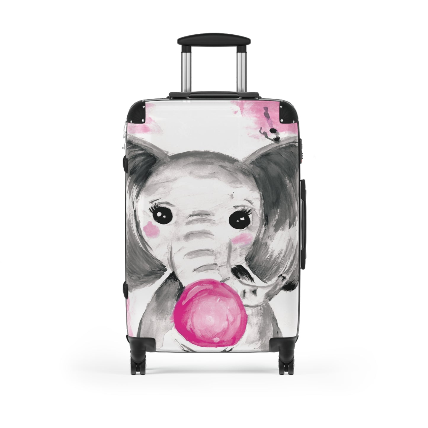 Little Elephant with pink bubblegum without AI - Suitcases