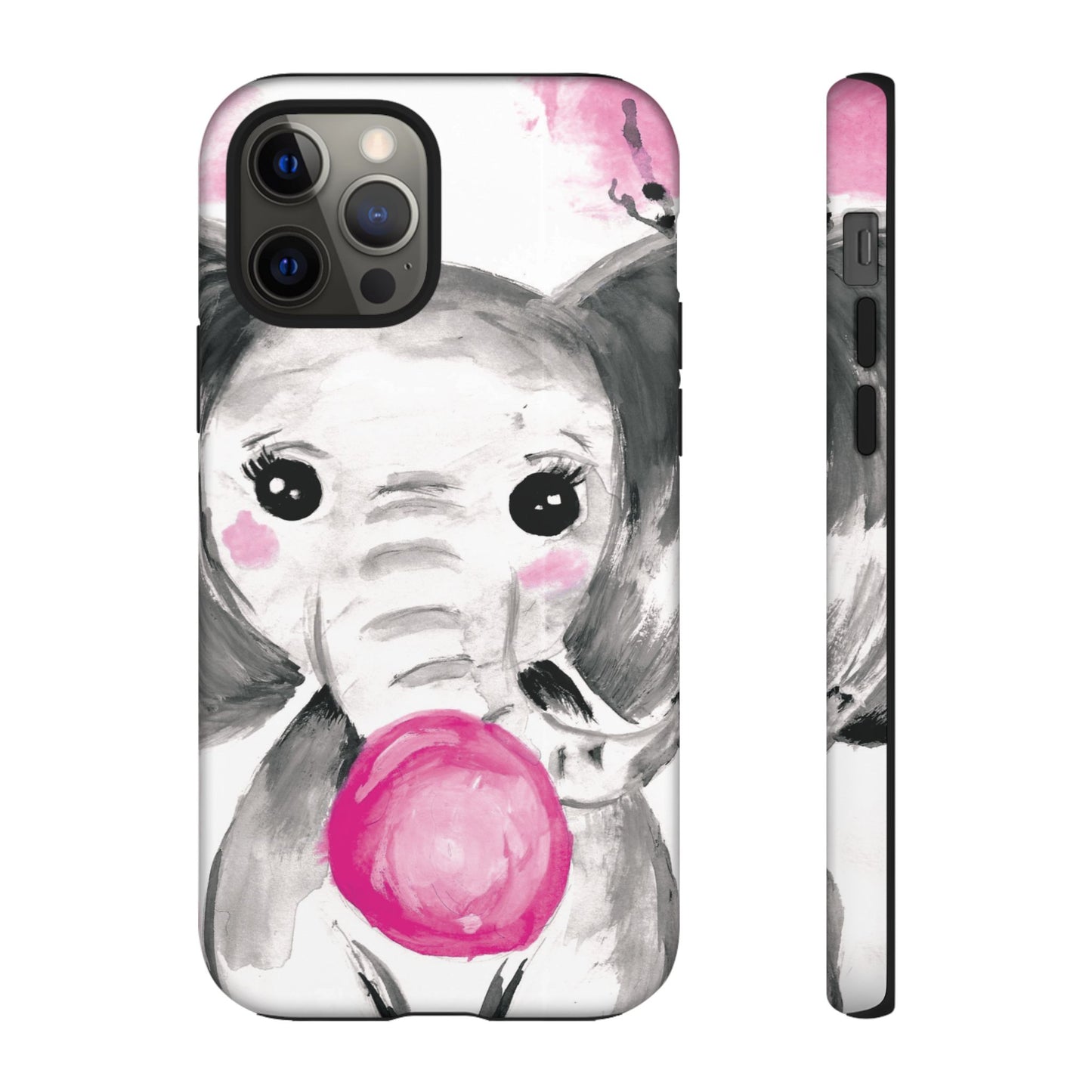 Little Elephant with punk bubblegum without AI - Tough Cases