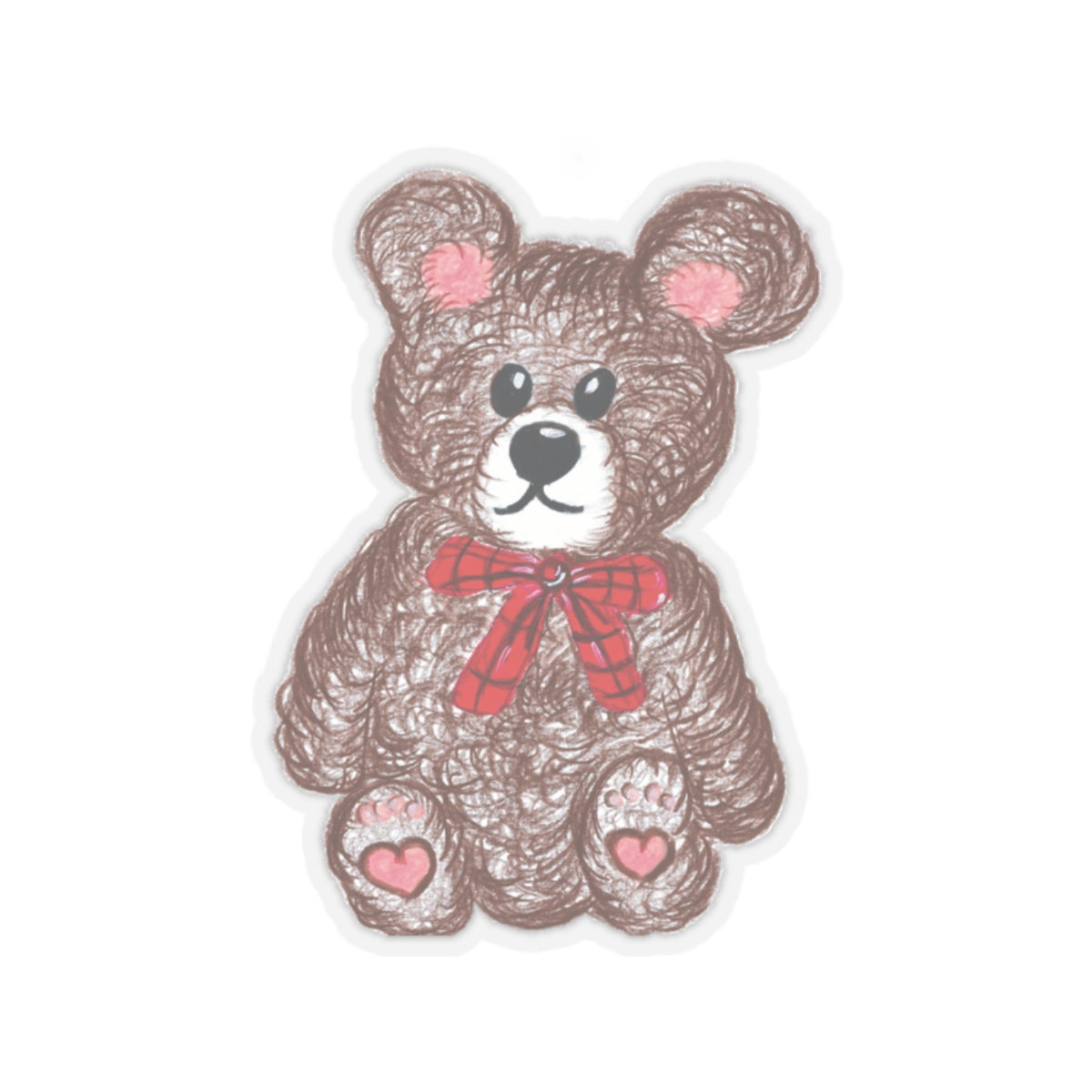 Teddy without AI - Kiss-Cut Stickers