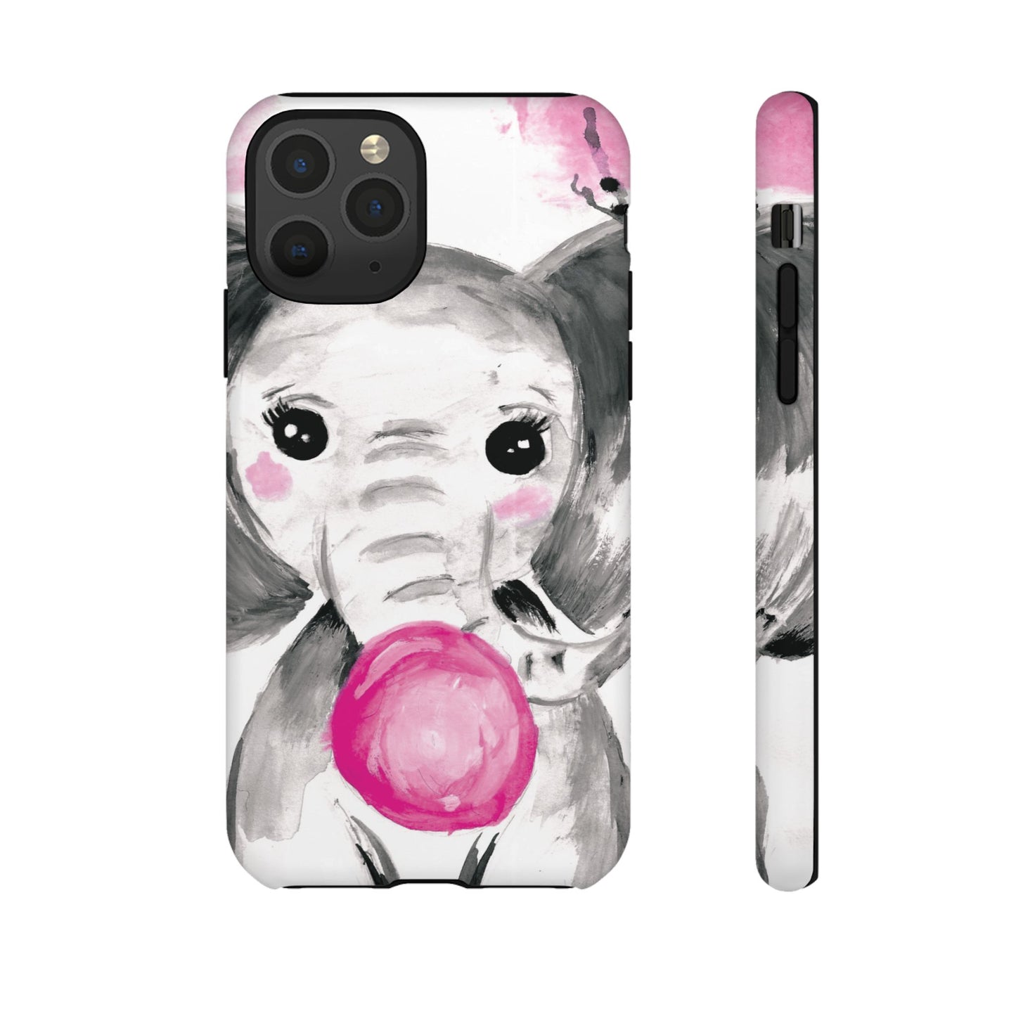 Little Elephant with punk bubblegum without AI - Tough Cases