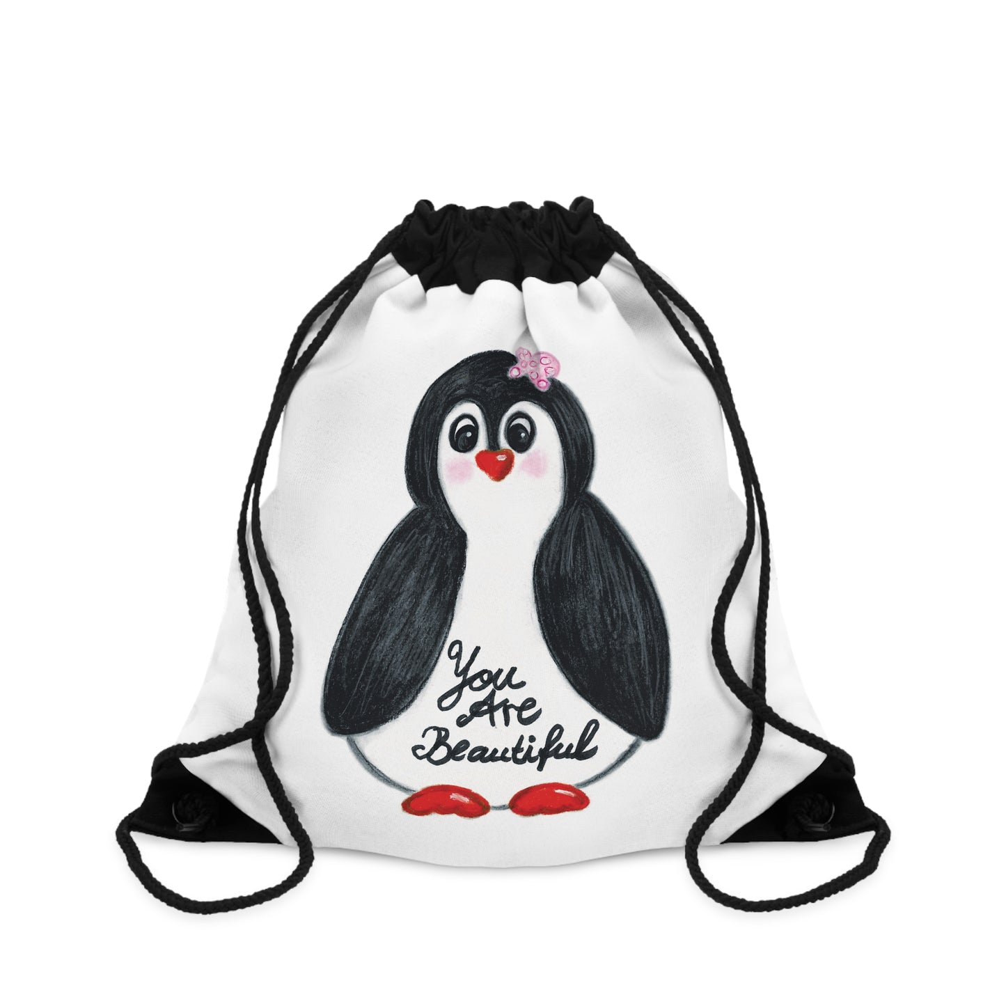 Little penguin beautiful - Drawstring Bag