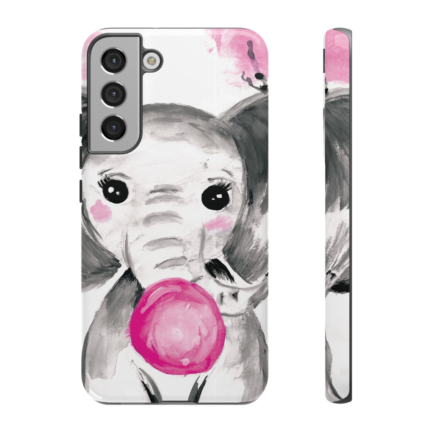 Little Elephant with punk bubblegum without AI - Tough Cases