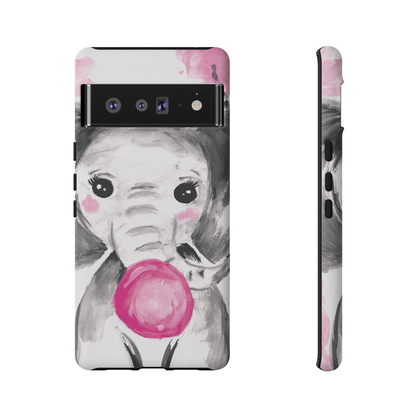 Little Elephant with punk bubblegum without AI - Tough Cases