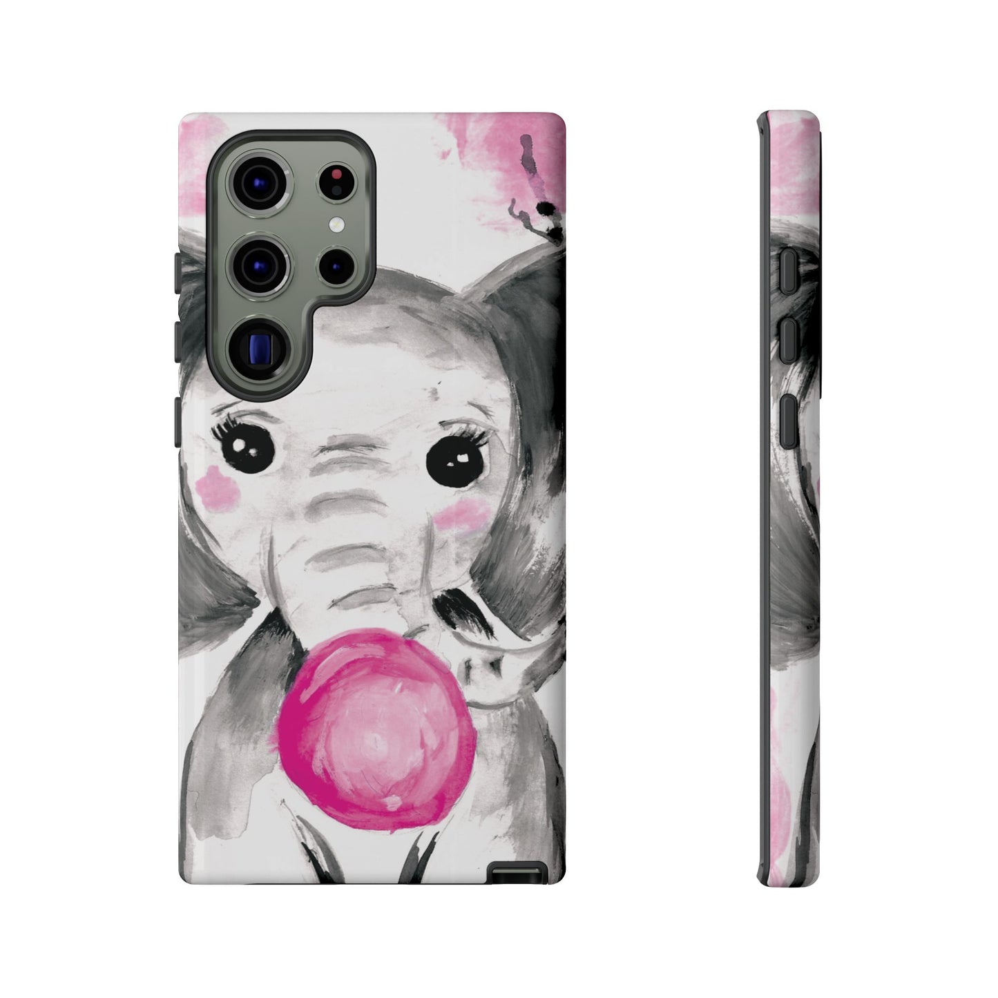 Little Elephant with punk bubblegum without AI - Tough Cases