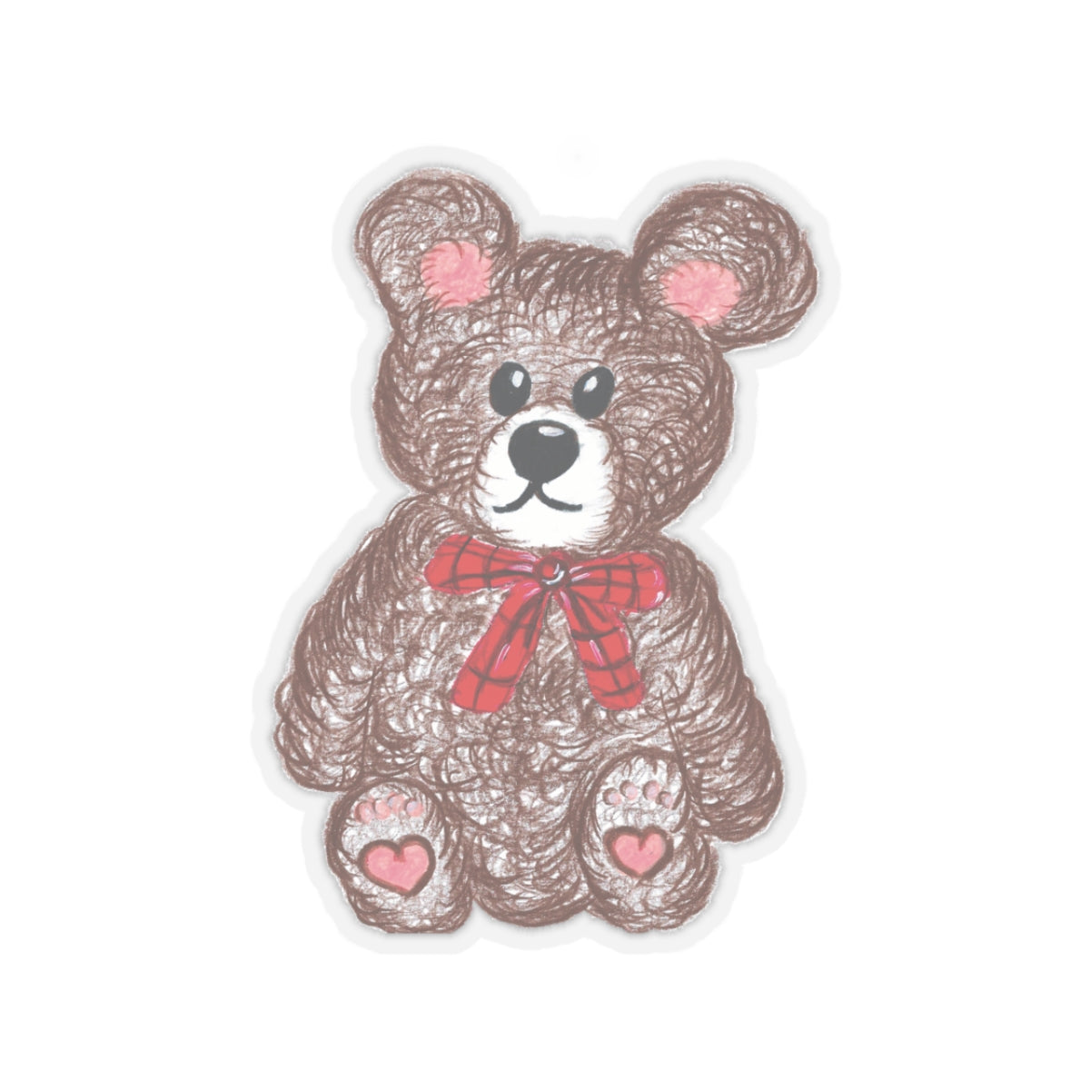 Teddy without AI - Kiss-Cut Stickers
