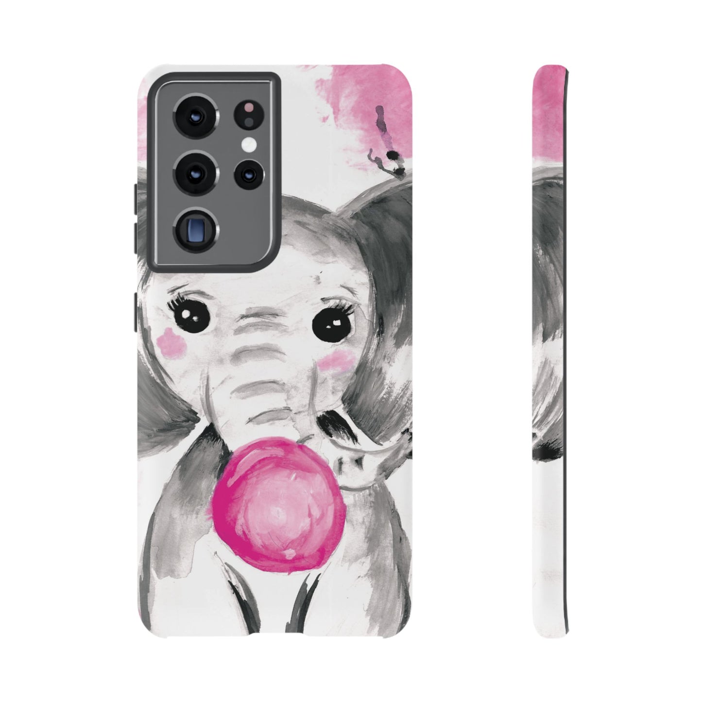 Little Elephant with punk bubblegum without AI - Tough Cases