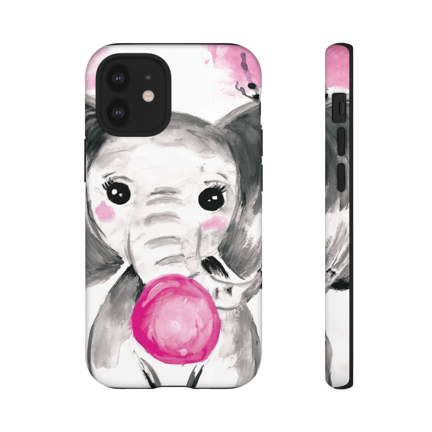 Little Elephant with punk bubblegum without AI - Tough Cases