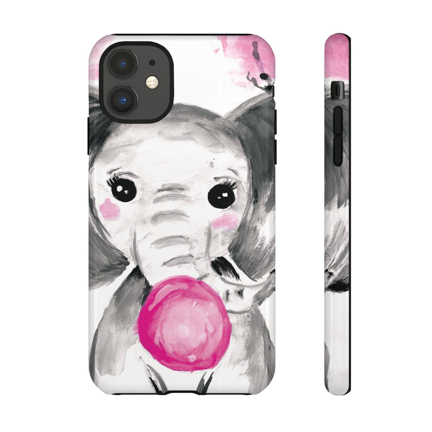 Little Elephant with punk bubblegum without AI - Tough Cases