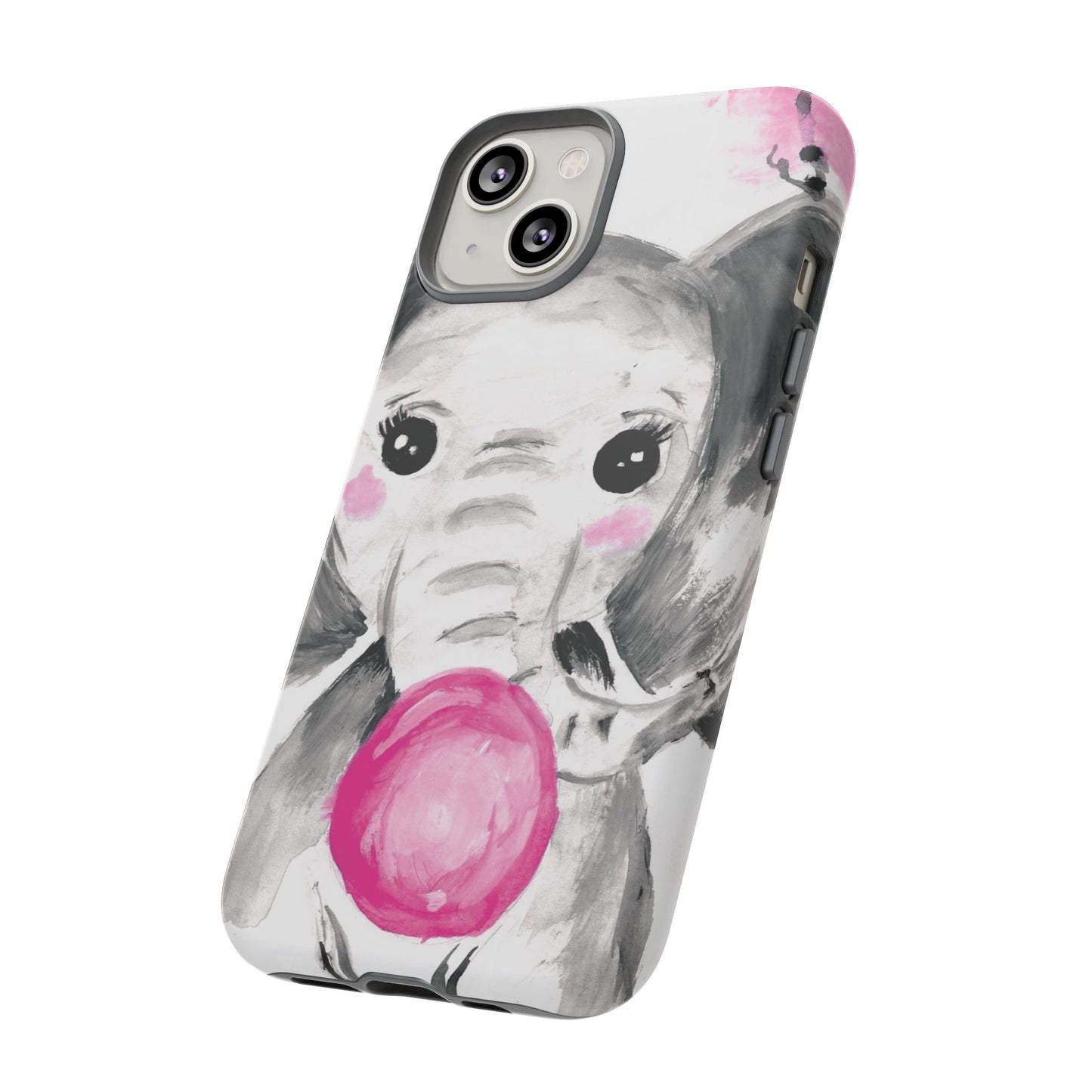 Little Elephant with punk bubblegum without AI - Tough Cases