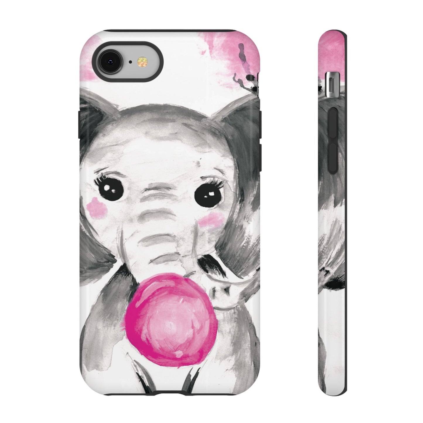 Little Elephant with punk bubblegum without AI - Tough Cases