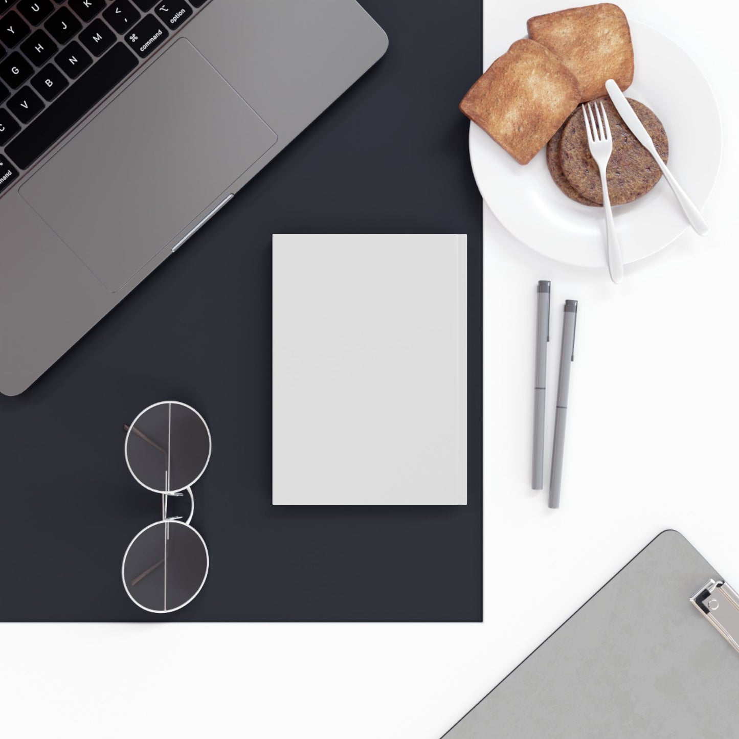 Little Elephant with pink bubblegum without AI - Hard Backed Journal