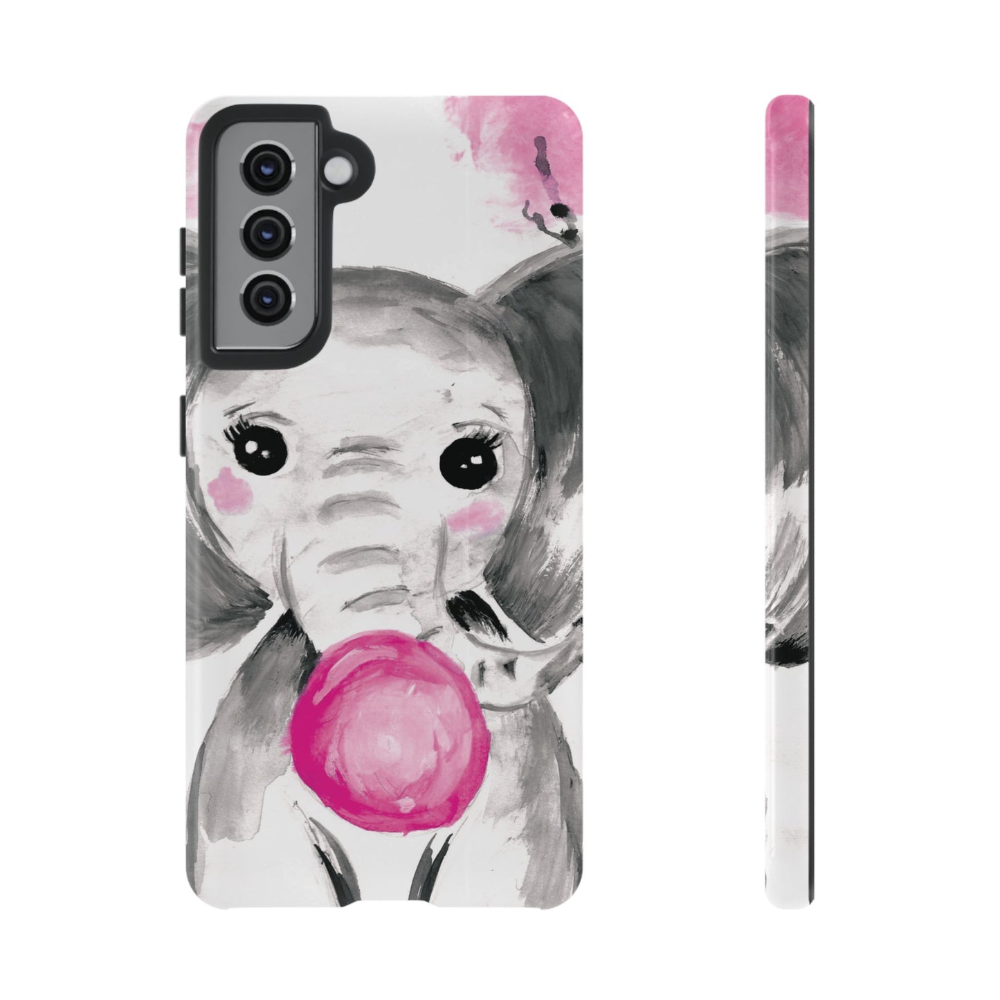 Little Elephant with punk bubblegum without AI - Tough Cases