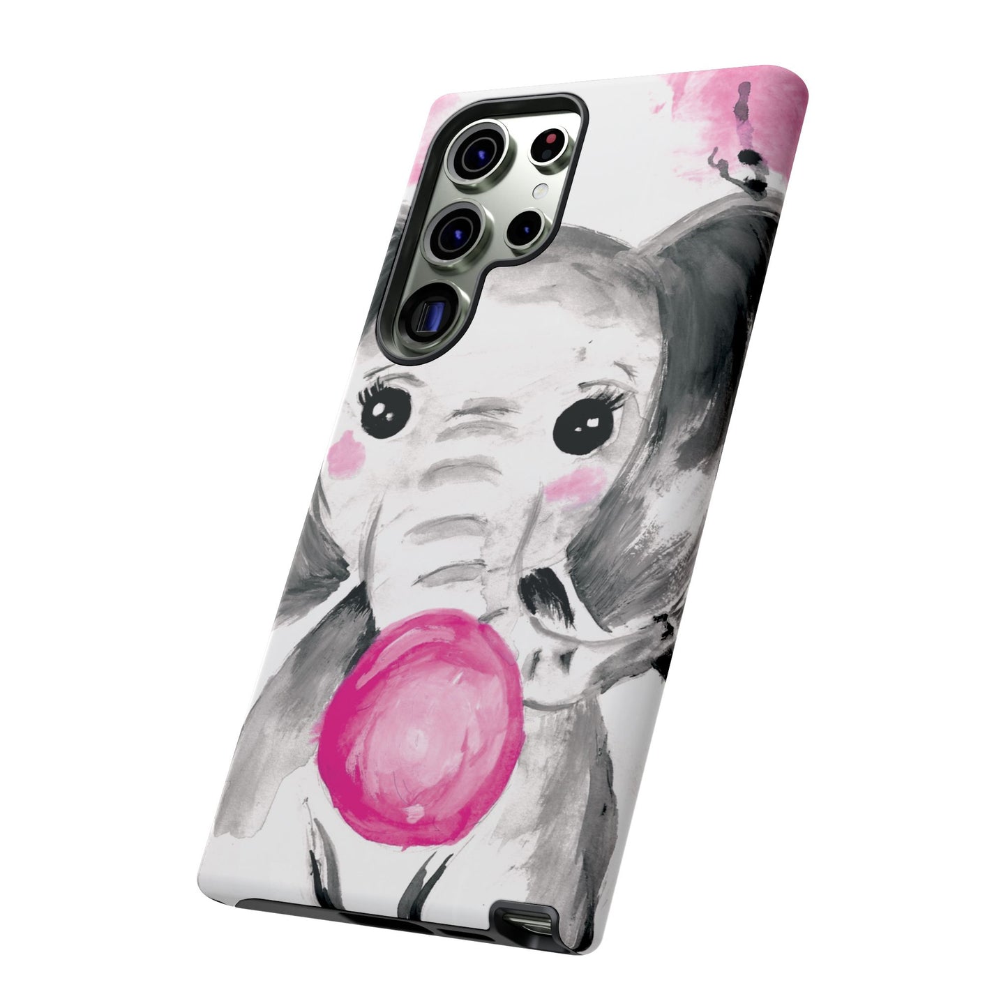 Little Elephant with punk bubblegum without AI - Tough Cases