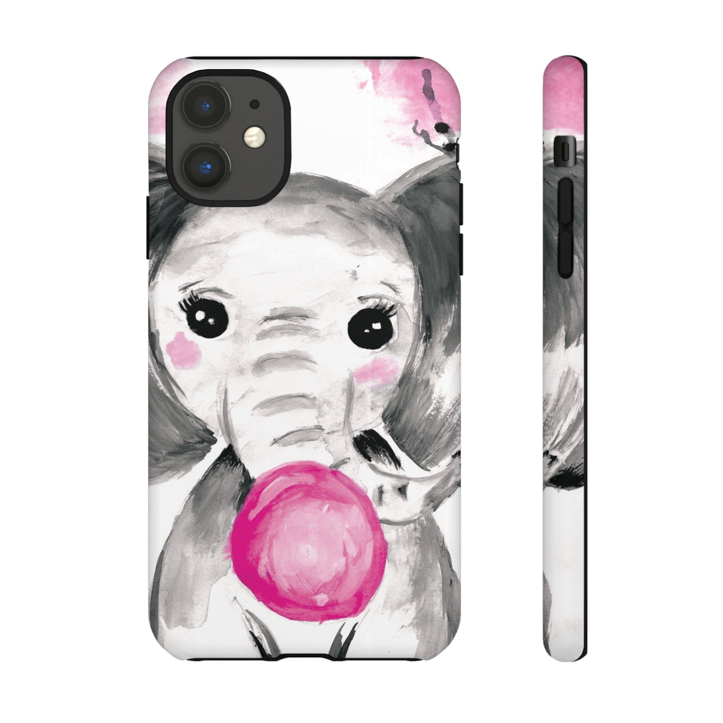 Little Elephant with punk bubblegum without AI - Tough Cases