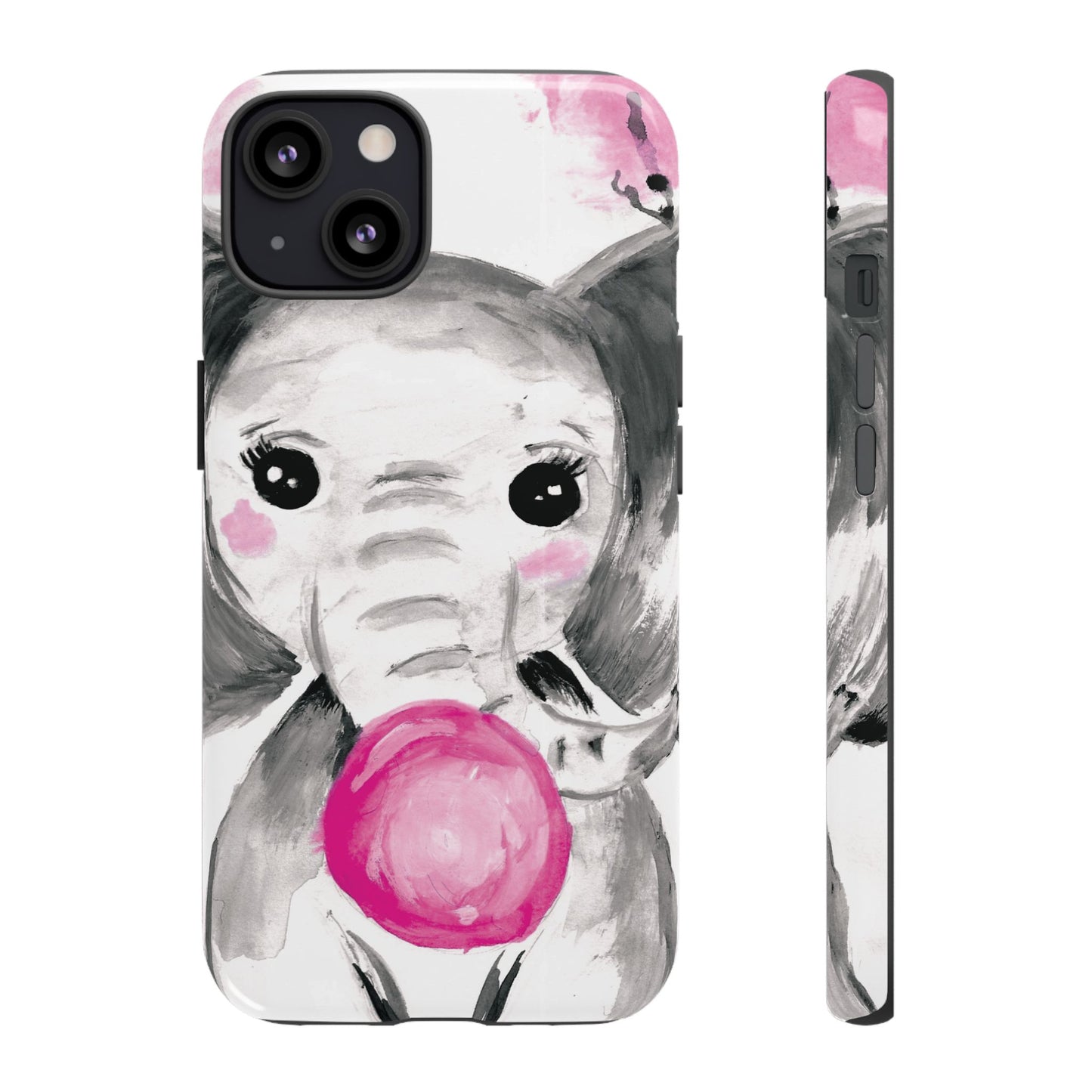 Little Elephant with punk bubblegum without AI - Tough Cases