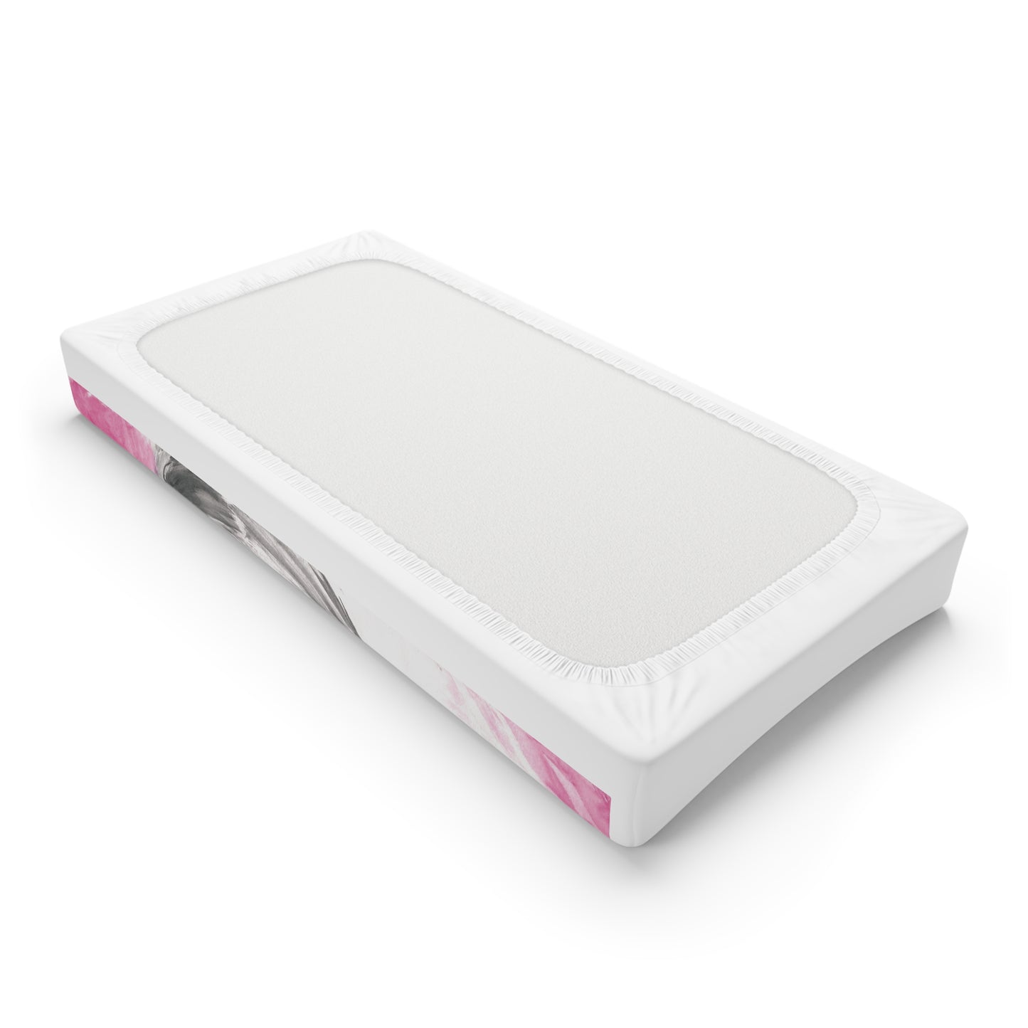 Little Elephant with pink bubblegum without AI - Baby Changing Pad Cover