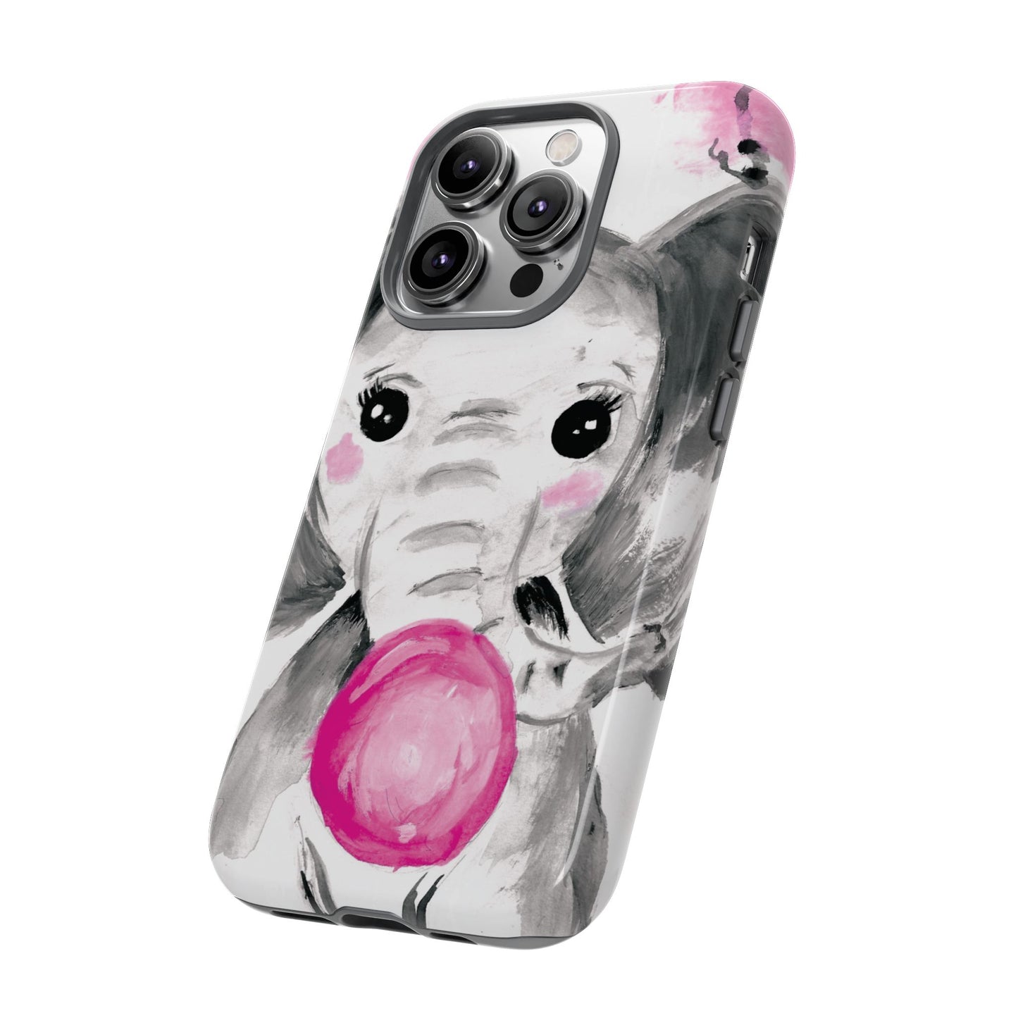 Little Elephant with punk bubblegum without AI - Tough Cases