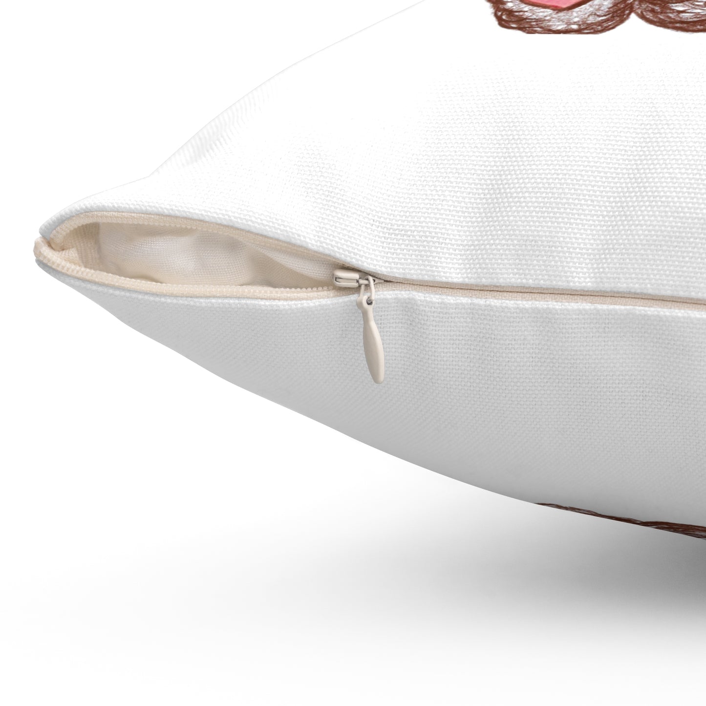 Teddy without AI - Spun Polyester Square Pillow