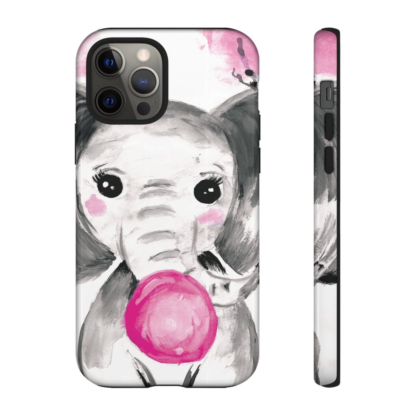 Little Elephant with punk bubblegum without AI - Tough Cases