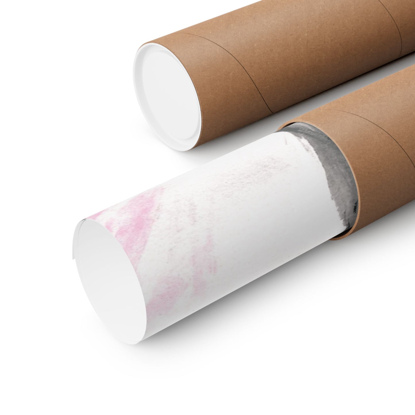 Little Elephant with pink bubblegum without AI - Matte Vertical Posters