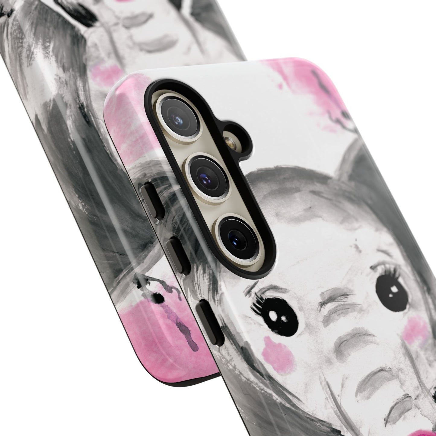 Little Elephant with punk bubblegum without AI - Tough Cases