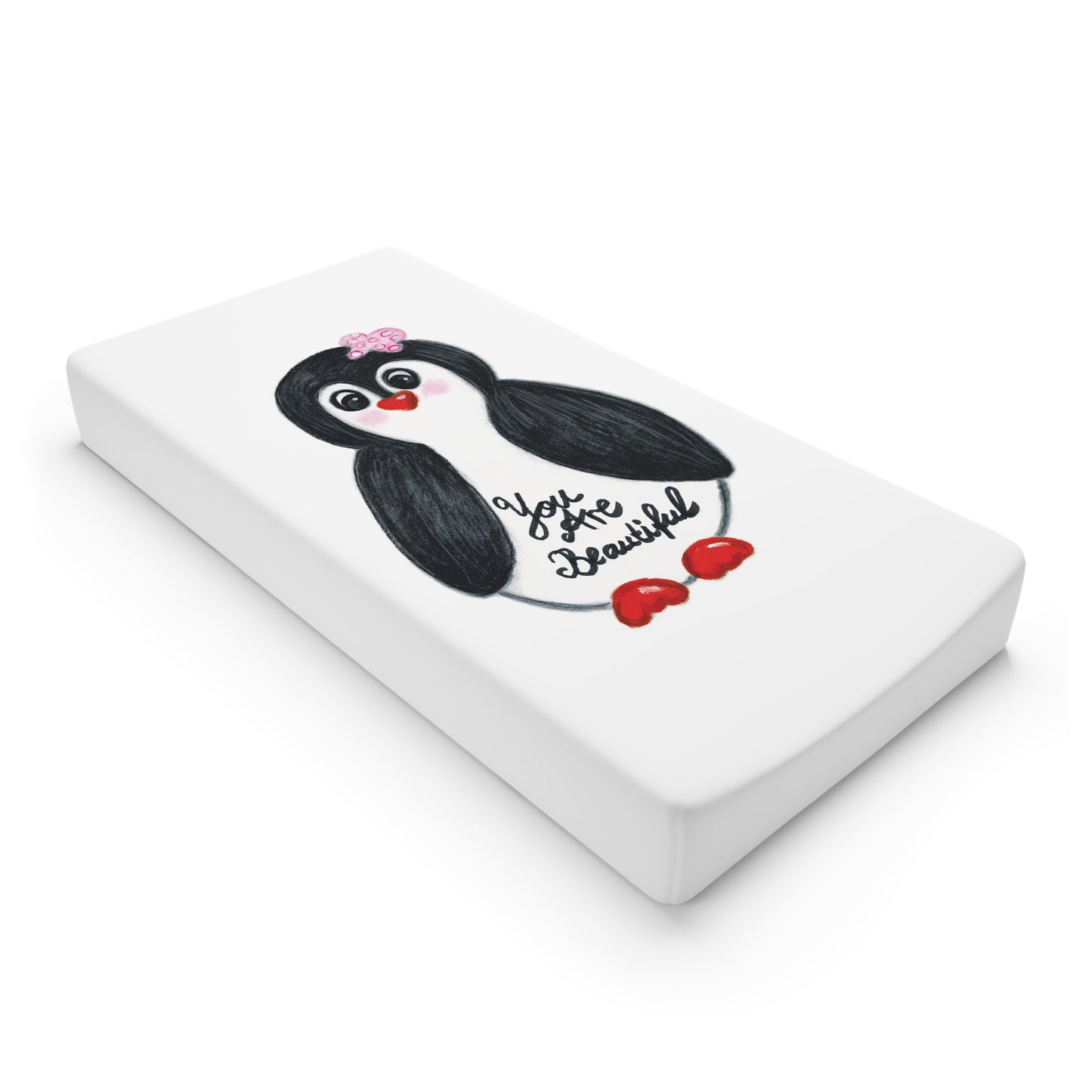 Little penguin beautiful - Baby Changing Pad Cover