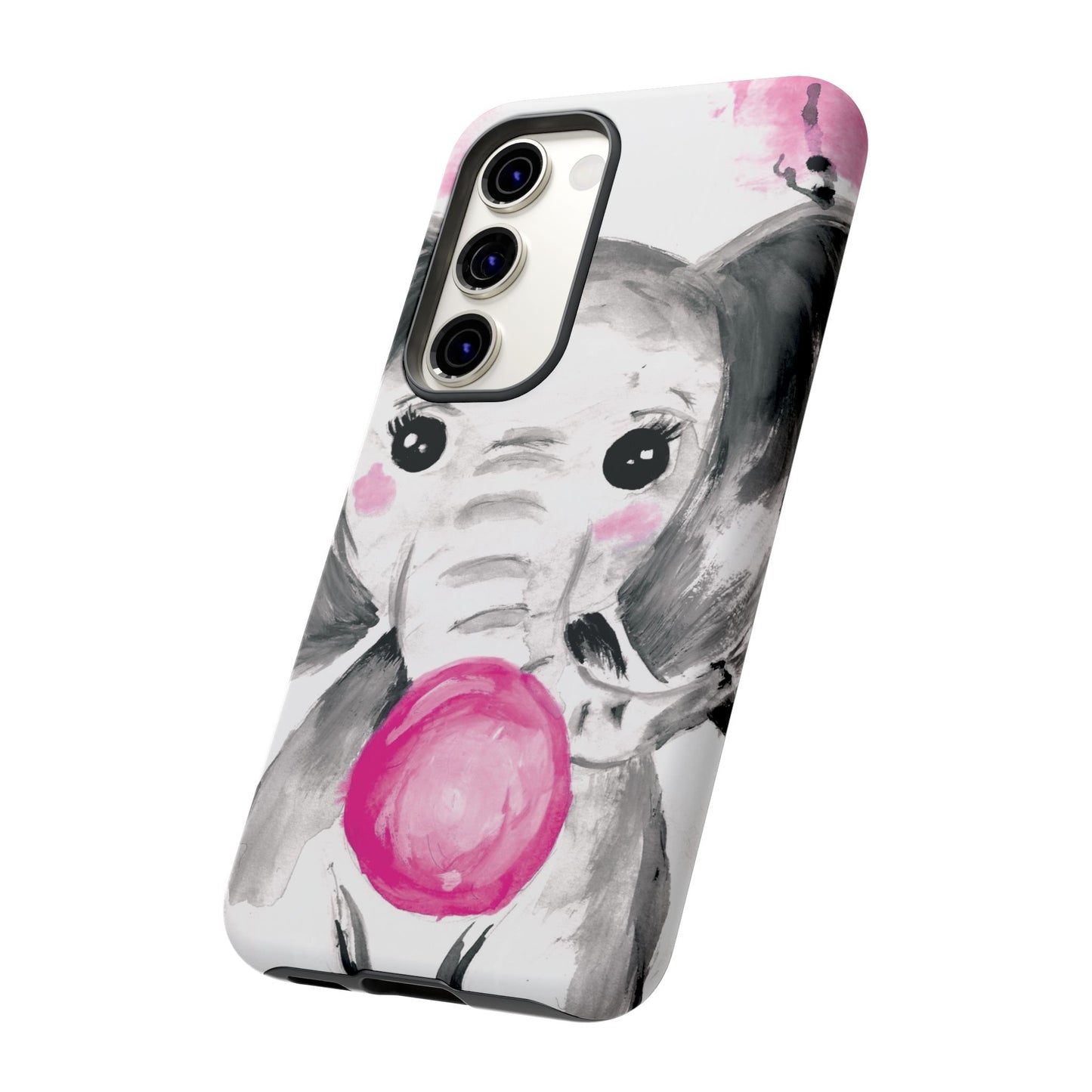 Little Elephant with punk bubblegum without AI - Tough Cases