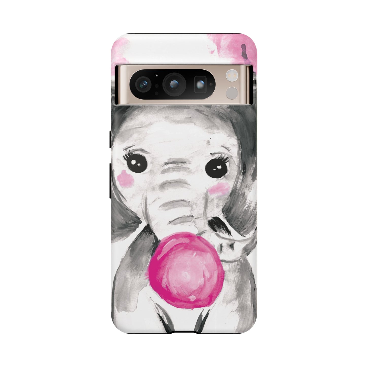 Little Elephant with punk bubblegum without AI - Tough Cases