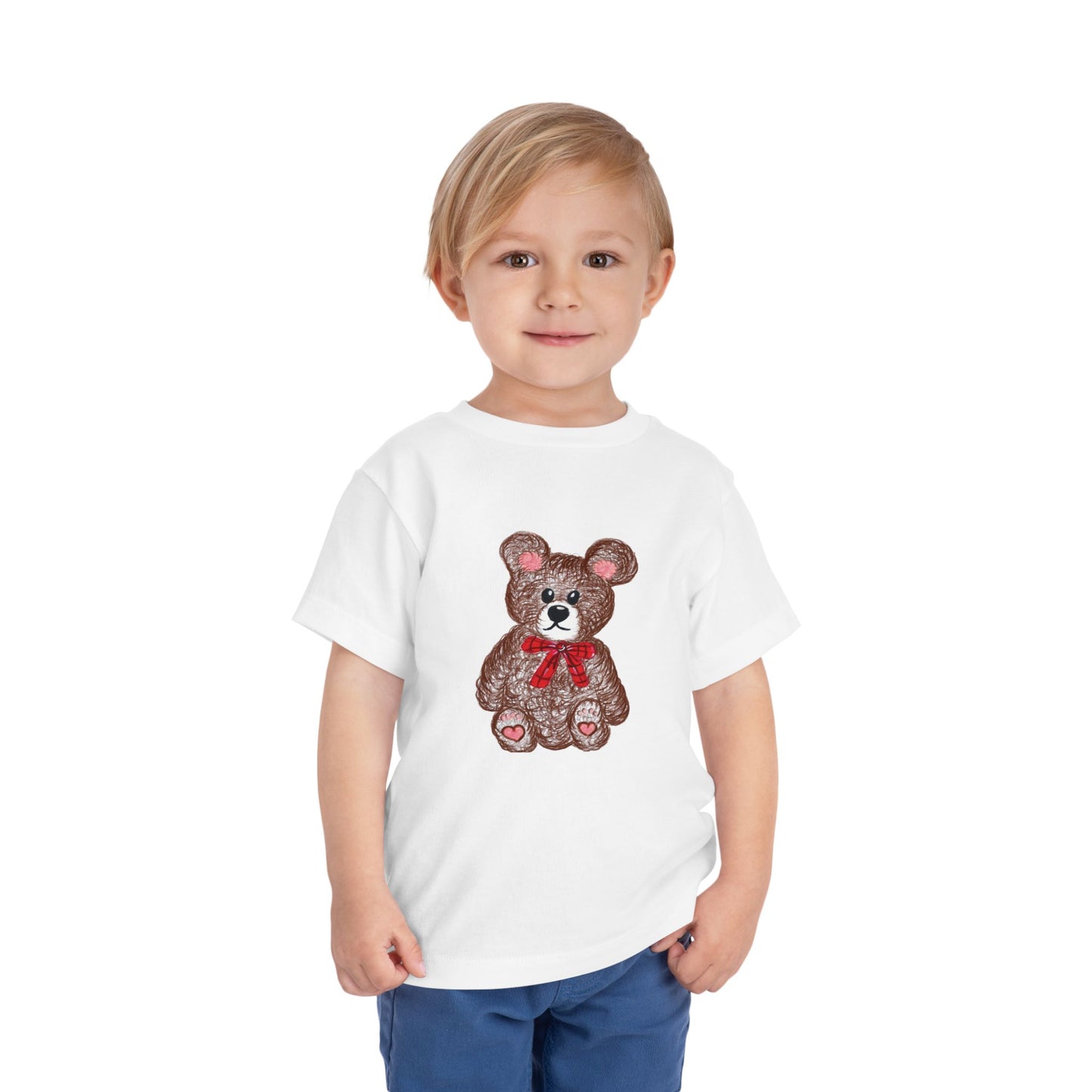 Teddy without AI - Toddler Short Sleeve Tee