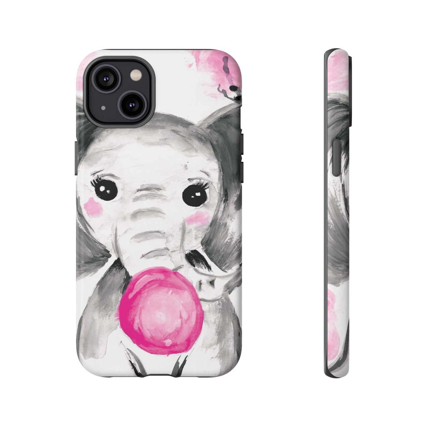 Little Elephant with punk bubblegum without AI - Tough Cases