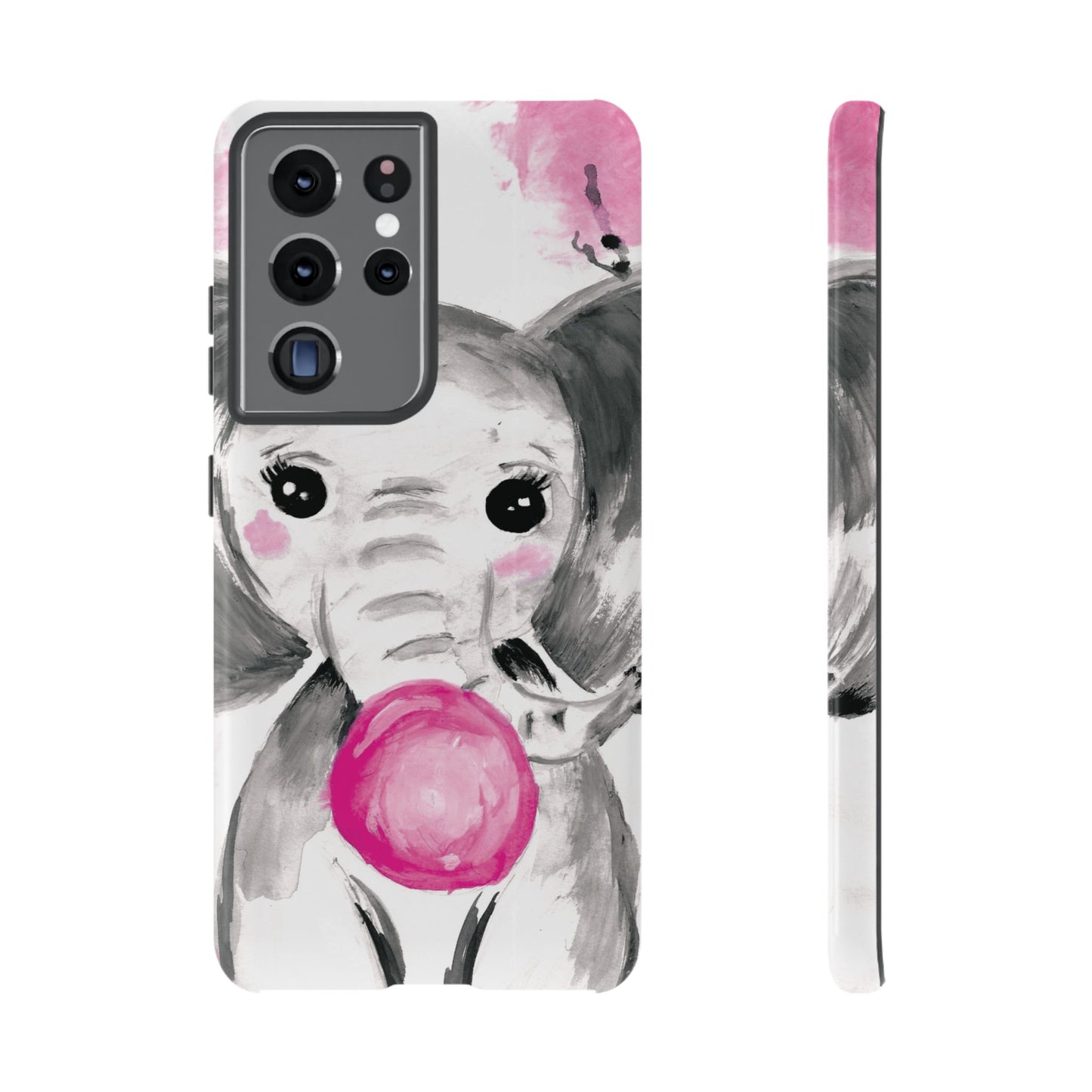 Little Elephant with punk bubblegum without AI - Tough Cases