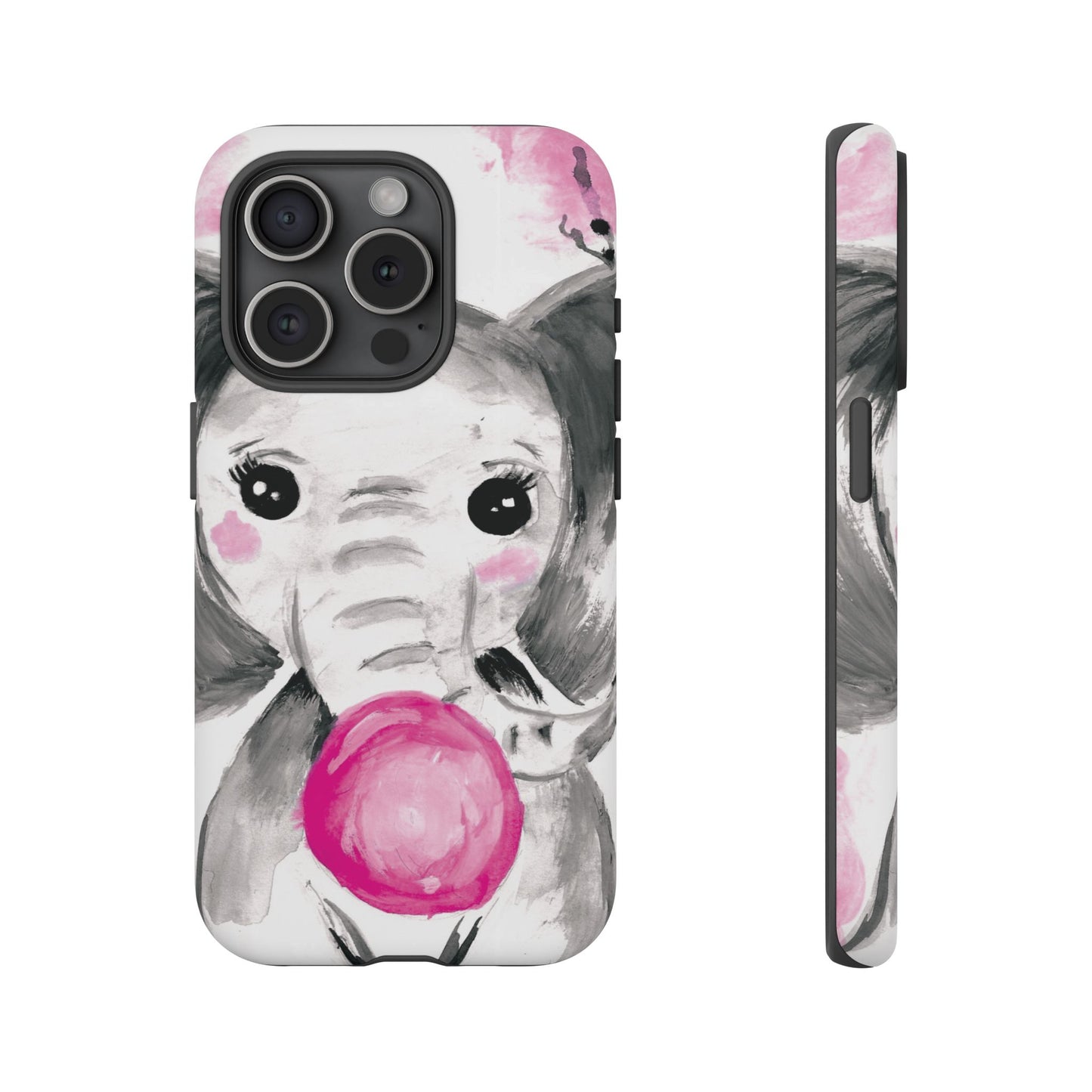 Little Elephant with punk bubblegum without AI - Tough Cases