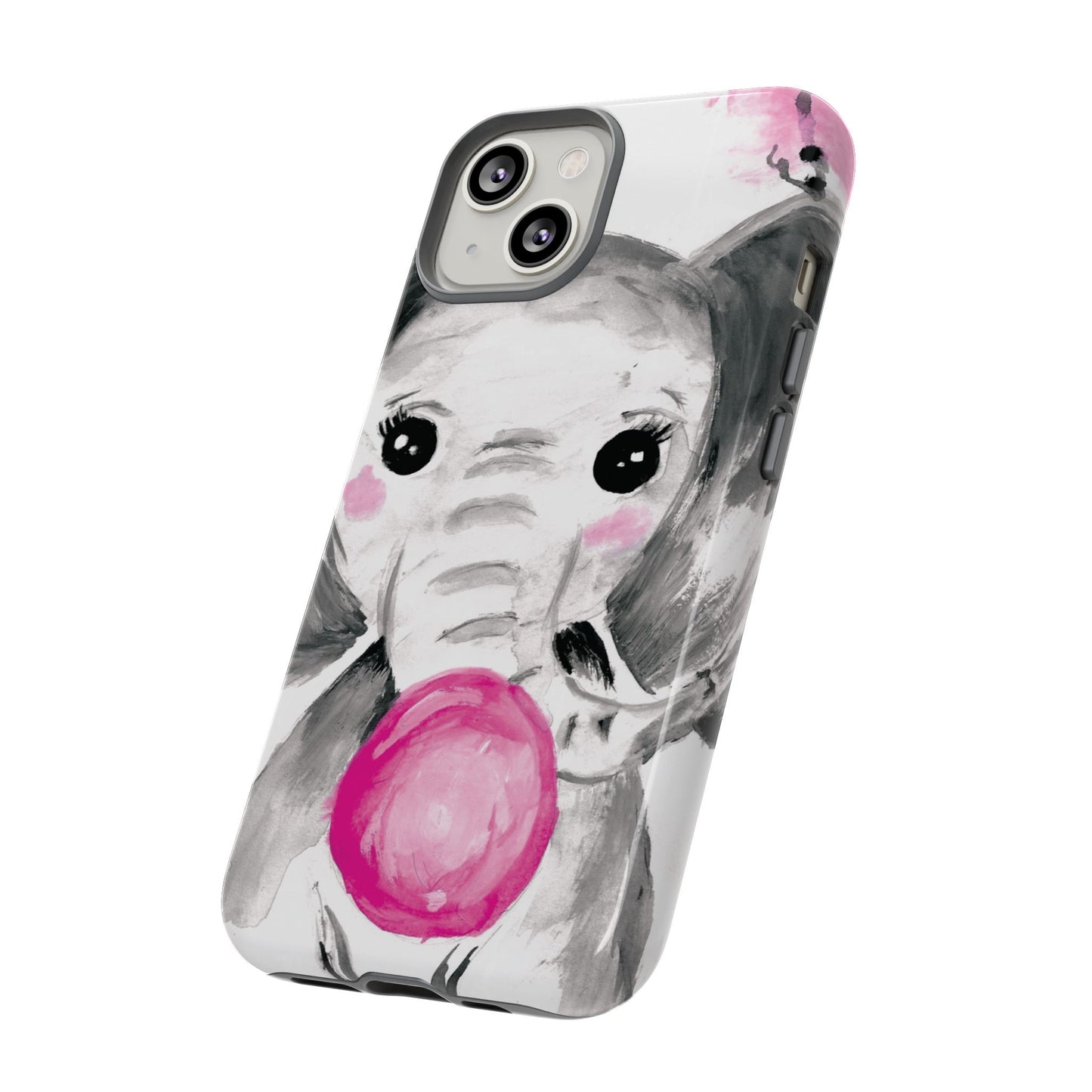 Little Elephant with punk bubblegum without AI - Tough Cases
