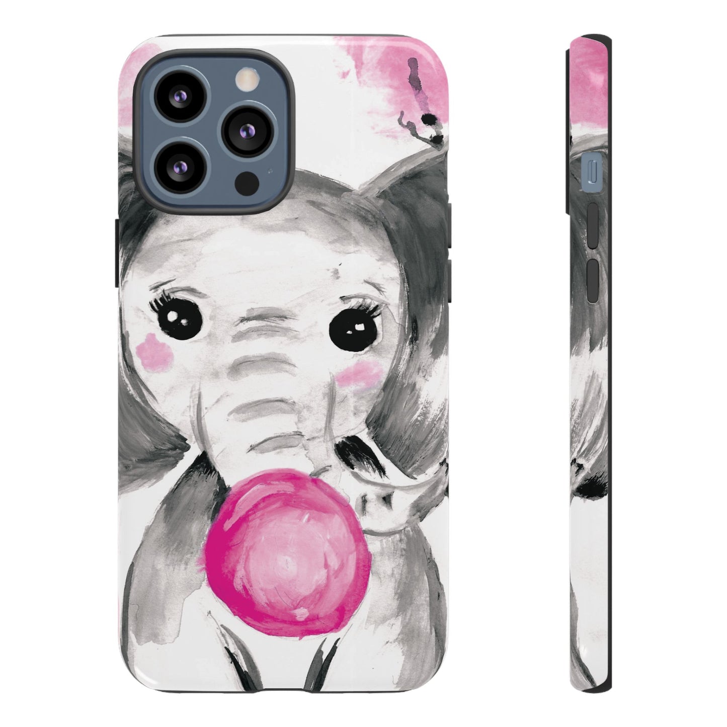 Little Elephant with punk bubblegum without AI - Tough Cases